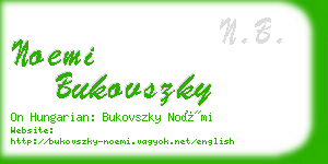 noemi bukovszky business card